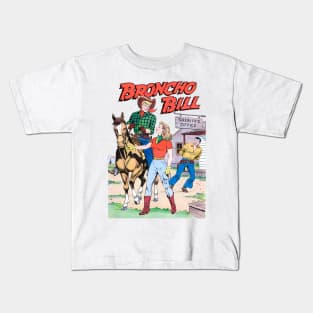 Broncho Bill Prisoner Cowboy Western Retro Comic Kids T-Shirt